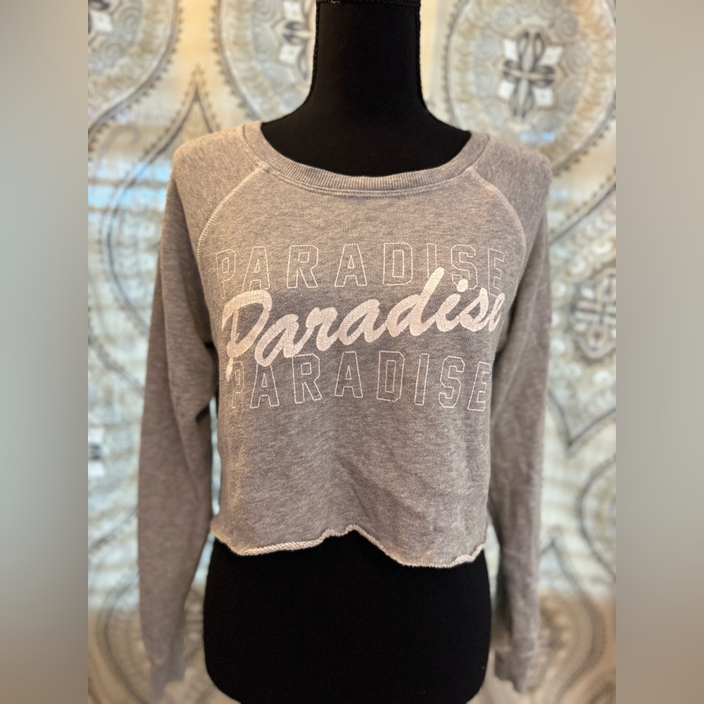 American Eagle Outfitters Gray Knit Top